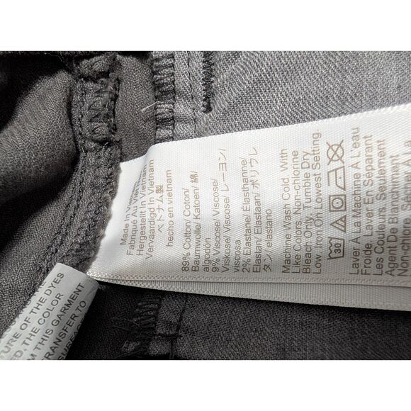 Madewell Petite Wide-Leg Corduroy Pant 26P Black Coal | Super Stretch NX240 - Picture 6 of 7